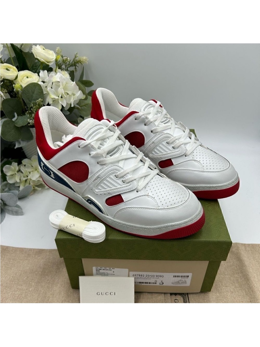Gucci Men's Basket Trainers . Size 9